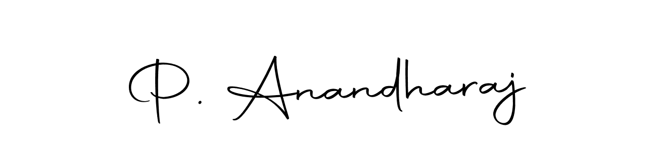 You should practise on your own different ways (Autography-DOLnW) to write your name (P. Anandharaj) in signature. don't let someone else do it for you. P. Anandharaj signature style 10 images and pictures png