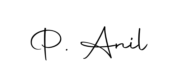 Design your own signature with our free online signature maker. With this signature software, you can create a handwritten (Autography-DOLnW) signature for name P. Anil. P. Anil signature style 10 images and pictures png