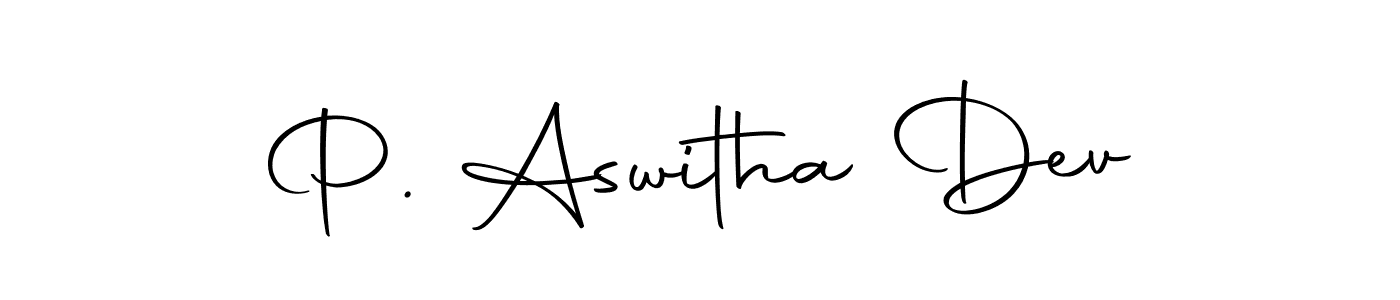 Once you've used our free online signature maker to create your best signature Autography-DOLnW style, it's time to enjoy all of the benefits that P. Aswitha Dev name signing documents. P. Aswitha Dev signature style 10 images and pictures png