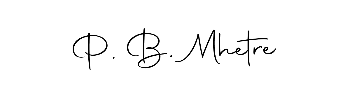 The best way (Autography-DOLnW) to make a short signature is to pick only two or three words in your name. The name P. B. Mhetre include a total of six letters. For converting this name. P. B. Mhetre signature style 10 images and pictures png