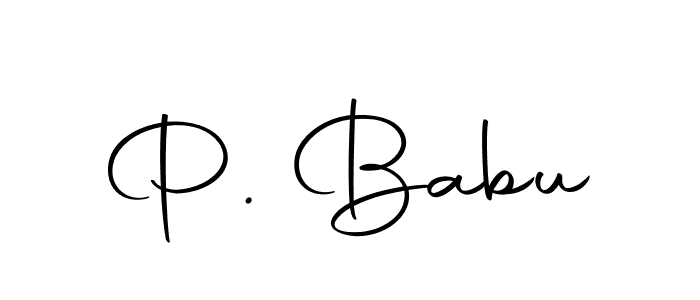 Make a beautiful signature design for name P. Babu. Use this online signature maker to create a handwritten signature for free. P. Babu signature style 10 images and pictures png