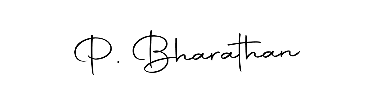 Design your own signature with our free online signature maker. With this signature software, you can create a handwritten (Autography-DOLnW) signature for name P. Bharathan. P. Bharathan signature style 10 images and pictures png