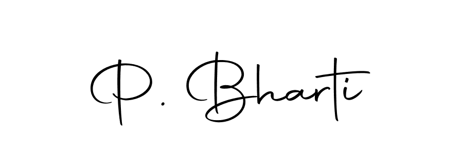 The best way (Autography-DOLnW) to make a short signature is to pick only two or three words in your name. The name P. Bharti include a total of six letters. For converting this name. P. Bharti signature style 10 images and pictures png