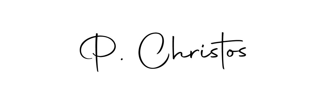 You should practise on your own different ways (Autography-DOLnW) to write your name (P. Christos) in signature. don't let someone else do it for you. P. Christos signature style 10 images and pictures png