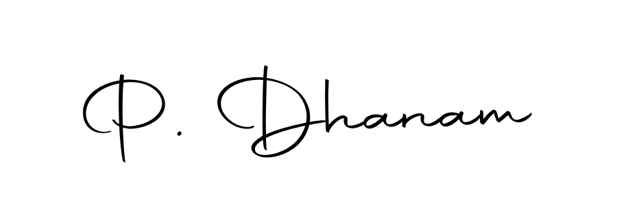 How to make P. Dhanam signature? Autography-DOLnW is a professional autograph style. Create handwritten signature for P. Dhanam name. P. Dhanam signature style 10 images and pictures png