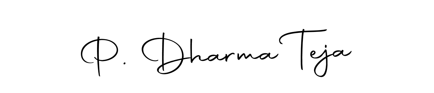 Similarly Autography-DOLnW is the best handwritten signature design. Signature creator online .You can use it as an online autograph creator for name P. Dharma Teja. P. Dharma Teja signature style 10 images and pictures png