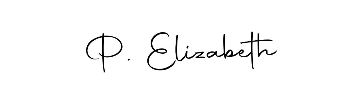if you are searching for the best signature style for your name P. Elizabeth. so please give up your signature search. here we have designed multiple signature styles  using Autography-DOLnW. P. Elizabeth signature style 10 images and pictures png