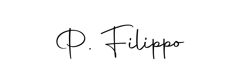 The best way (Autography-DOLnW) to make a short signature is to pick only two or three words in your name. The name P. Filippo include a total of six letters. For converting this name. P. Filippo signature style 10 images and pictures png