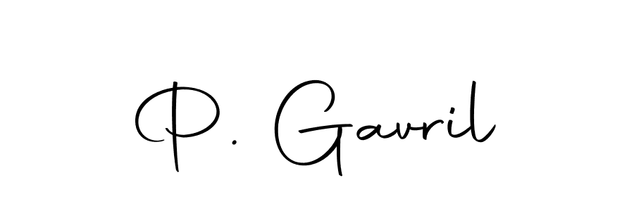 Design your own signature with our free online signature maker. With this signature software, you can create a handwritten (Autography-DOLnW) signature for name P. Gavril. P. Gavril signature style 10 images and pictures png