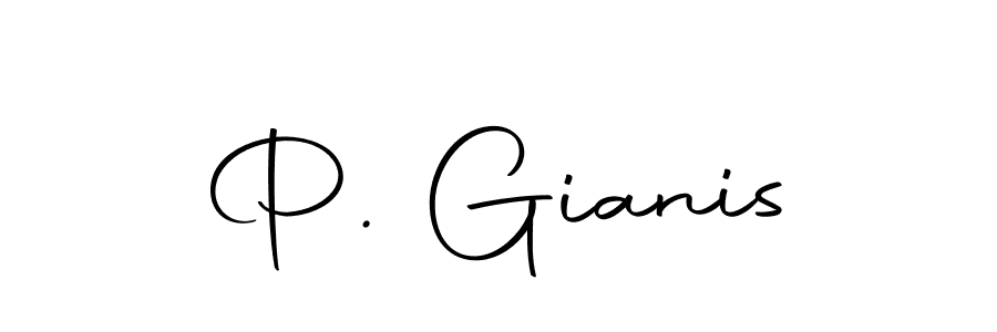 How to make P. Gianis name signature. Use Autography-DOLnW style for creating short signs online. This is the latest handwritten sign. P. Gianis signature style 10 images and pictures png