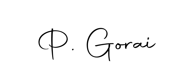 This is the best signature style for the P. Gorai name. Also you like these signature font (Autography-DOLnW). Mix name signature. P. Gorai signature style 10 images and pictures png