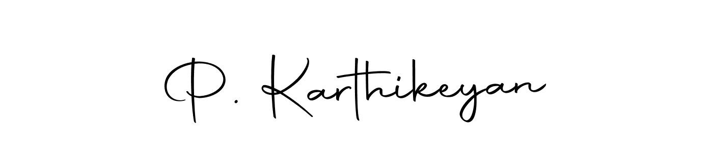 You can use this online signature creator to create a handwritten signature for the name P. Karthikeyan. This is the best online autograph maker. P. Karthikeyan signature style 10 images and pictures png