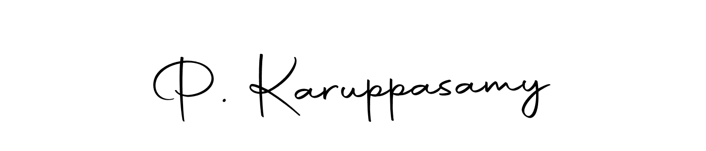 Use a signature maker to create a handwritten signature online. With this signature software, you can design (Autography-DOLnW) your own signature for name P. Karuppasamy. P. Karuppasamy signature style 10 images and pictures png