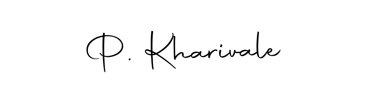 Make a beautiful signature design for name P. Kharivale. Use this online signature maker to create a handwritten signature for free. P. Kharivale signature style 10 images and pictures png