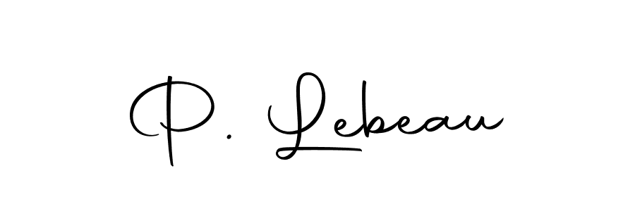 Use a signature maker to create a handwritten signature online. With this signature software, you can design (Autography-DOLnW) your own signature for name P. Lebeau. P. Lebeau signature style 10 images and pictures png
