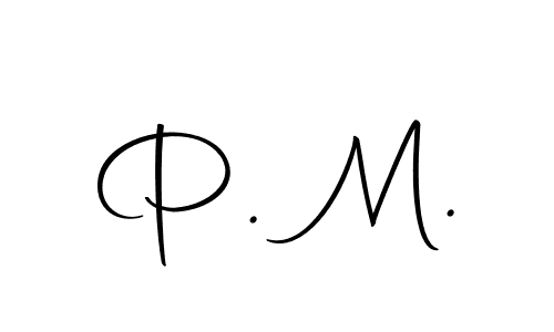 P. M. stylish signature style. Best Handwritten Sign (Autography-DOLnW) for my name. Handwritten Signature Collection Ideas for my name P. M.. P. M. signature style 10 images and pictures png
