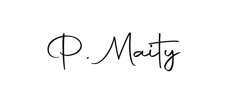 P. Maity stylish signature style. Best Handwritten Sign (Autography-DOLnW) for my name. Handwritten Signature Collection Ideas for my name P. Maity. P. Maity signature style 10 images and pictures png