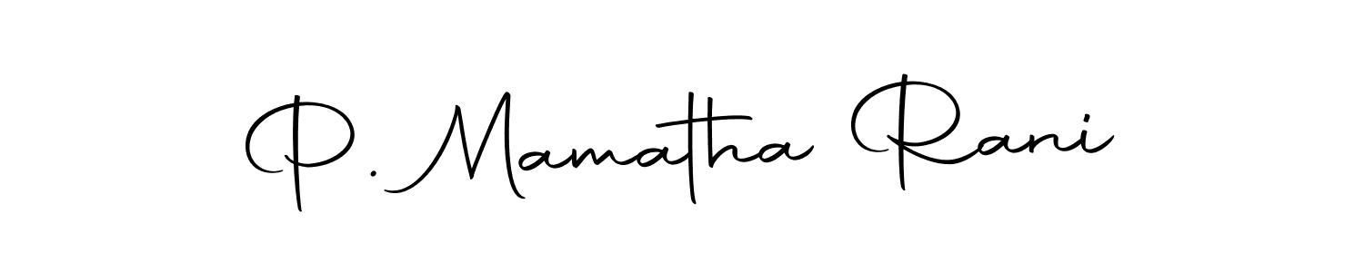 The best way (Autography-DOLnW) to make a short signature is to pick only two or three words in your name. The name P. Mamatha Rani include a total of six letters. For converting this name. P. Mamatha Rani signature style 10 images and pictures png