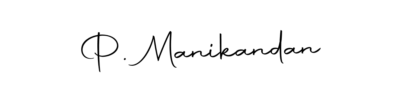 Create a beautiful signature design for name P. Manikandan. With this signature (Autography-DOLnW) fonts, you can make a handwritten signature for free. P. Manikandan signature style 10 images and pictures png