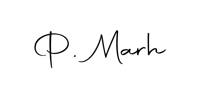 P. Marh stylish signature style. Best Handwritten Sign (Autography-DOLnW) for my name. Handwritten Signature Collection Ideas for my name P. Marh. P. Marh signature style 10 images and pictures png