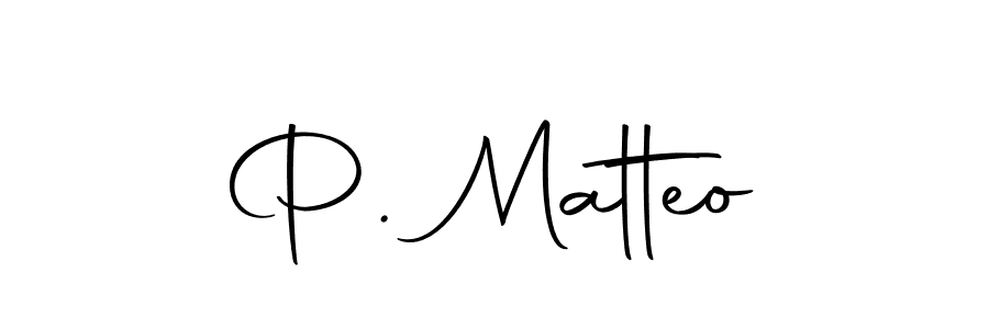 How to make P. Matteo name signature. Use Autography-DOLnW style for creating short signs online. This is the latest handwritten sign. P. Matteo signature style 10 images and pictures png