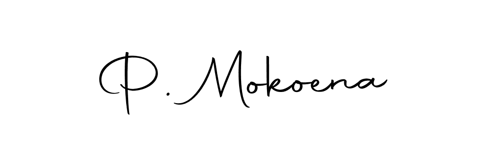 if you are searching for the best signature style for your name P. Mokoena. so please give up your signature search. here we have designed multiple signature styles  using Autography-DOLnW. P. Mokoena signature style 10 images and pictures png