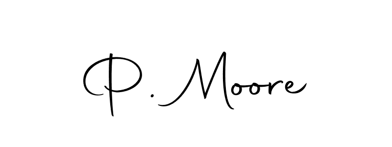 P. Moore stylish signature style. Best Handwritten Sign (Autography-DOLnW) for my name. Handwritten Signature Collection Ideas for my name P. Moore. P. Moore signature style 10 images and pictures png