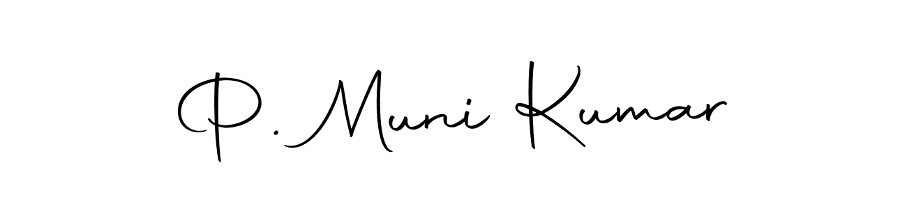 Make a beautiful signature design for name P. Muni Kumar. Use this online signature maker to create a handwritten signature for free. P. Muni Kumar signature style 10 images and pictures png