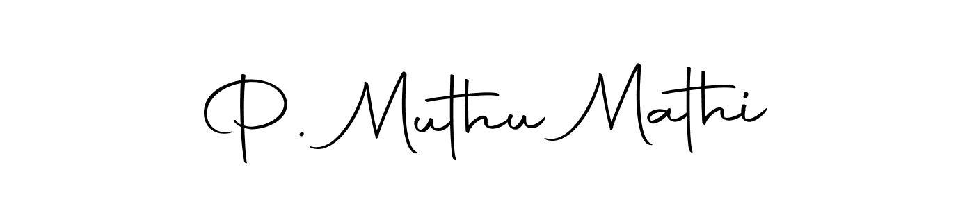Also we have P. Muthu Mathi name is the best signature style. Create professional handwritten signature collection using Autography-DOLnW autograph style. P. Muthu Mathi signature style 10 images and pictures png