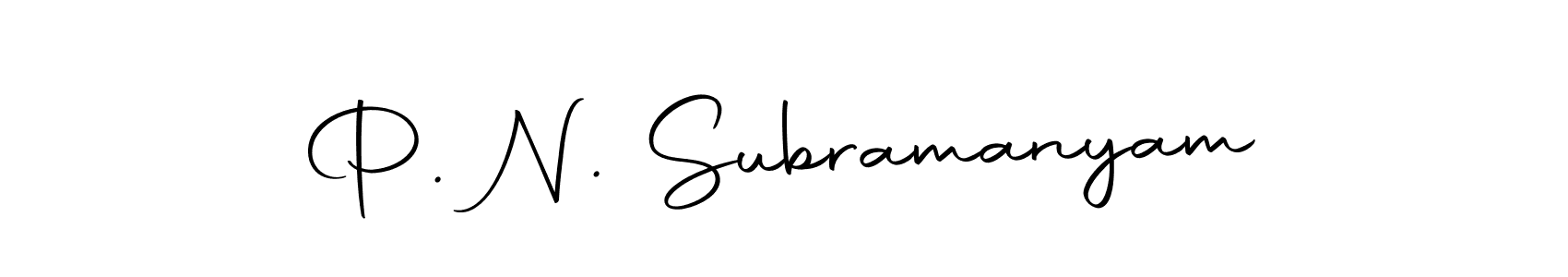 The best way (Autography-DOLnW) to make a short signature is to pick only two or three words in your name. The name P. N. Subramanyam include a total of six letters. For converting this name. P. N. Subramanyam signature style 10 images and pictures png