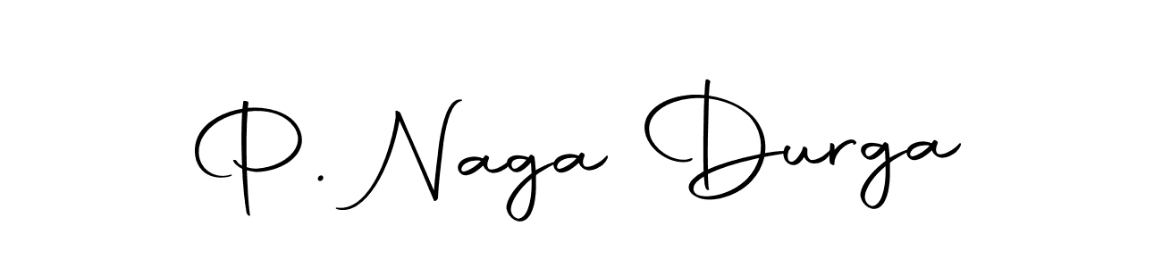 Create a beautiful signature design for name P. Naga Durga. With this signature (Autography-DOLnW) fonts, you can make a handwritten signature for free. P. Naga Durga signature style 10 images and pictures png