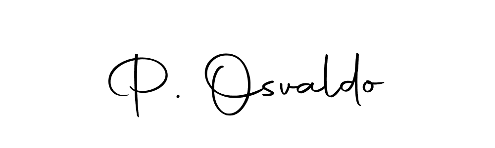 Design your own signature with our free online signature maker. With this signature software, you can create a handwritten (Autography-DOLnW) signature for name P. Osvaldo. P. Osvaldo signature style 10 images and pictures png