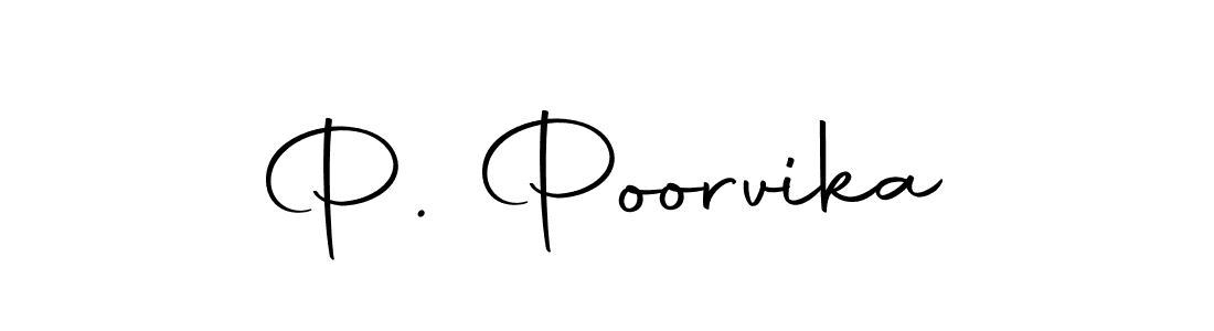 Also we have P. Poorvika name is the best signature style. Create professional handwritten signature collection using Autography-DOLnW autograph style. P. Poorvika signature style 10 images and pictures png