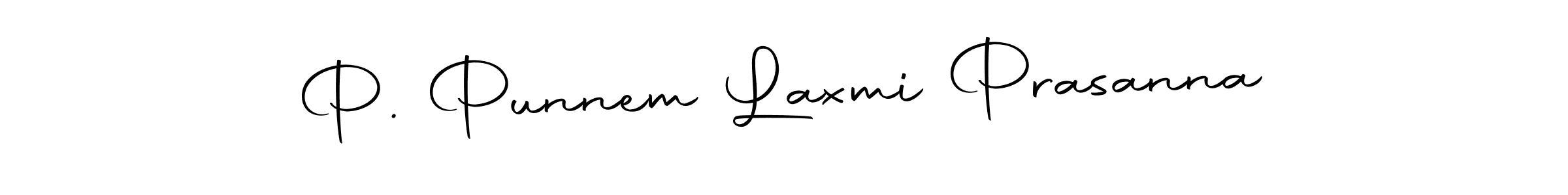 Create a beautiful signature design for name P. Punnem Laxmi Prasanna. With this signature (Autography-DOLnW) fonts, you can make a handwritten signature for free. P. Punnem Laxmi Prasanna signature style 10 images and pictures png