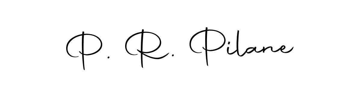 How to make P. R. Pilane name signature. Use Autography-DOLnW style for creating short signs online. This is the latest handwritten sign. P. R. Pilane signature style 10 images and pictures png