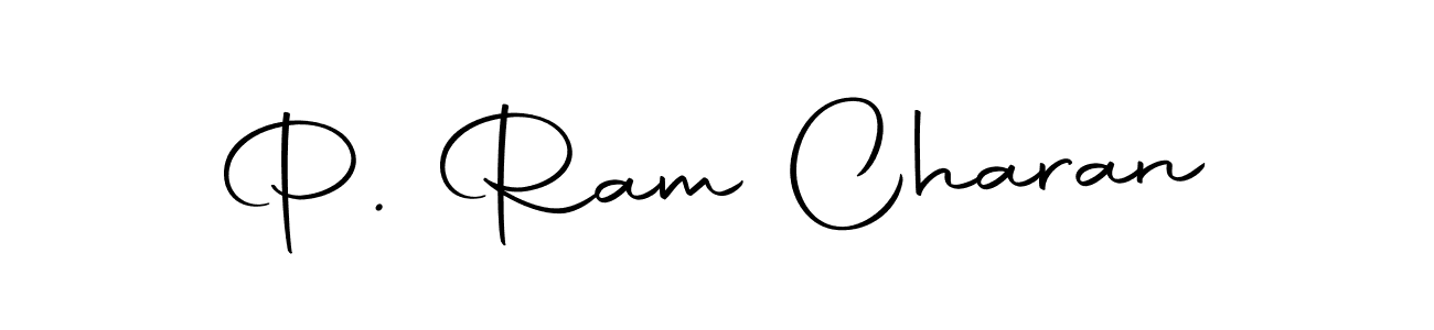 How to make P. Ram Charan name signature. Use Autography-DOLnW style for creating short signs online. This is the latest handwritten sign. P. Ram Charan signature style 10 images and pictures png