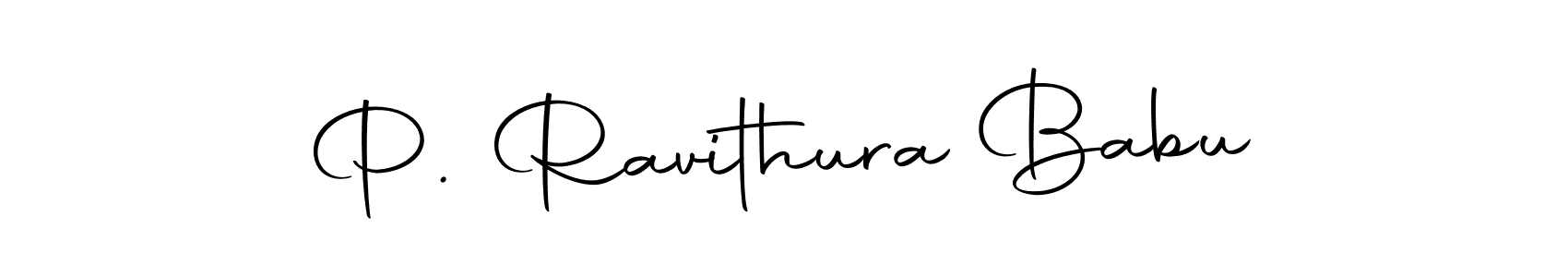 You can use this online signature creator to create a handwritten signature for the name P. Ravithura Babu. This is the best online autograph maker. P. Ravithura Babu signature style 10 images and pictures png