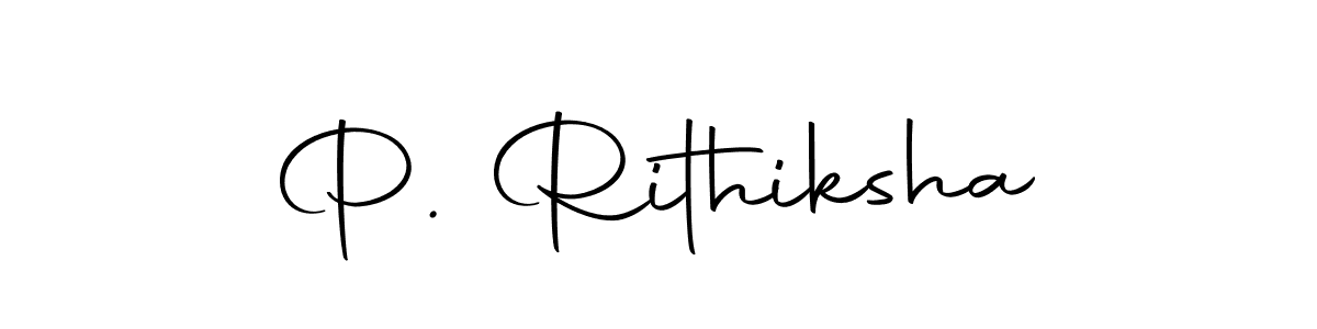 You can use this online signature creator to create a handwritten signature for the name P. Rithiksha. This is the best online autograph maker. P. Rithiksha signature style 10 images and pictures png