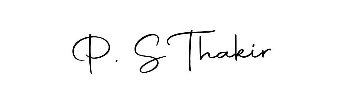 How to make P. S Thakir name signature. Use Autography-DOLnW style for creating short signs online. This is the latest handwritten sign. P. S Thakir signature style 10 images and pictures png