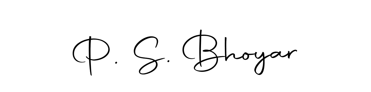 Design your own signature with our free online signature maker. With this signature software, you can create a handwritten (Autography-DOLnW) signature for name P. S. Bhoyar. P. S. Bhoyar signature style 10 images and pictures png