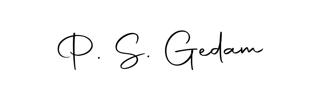 The best way (Autography-DOLnW) to make a short signature is to pick only two or three words in your name. The name P. S. Gedam include a total of six letters. For converting this name. P. S. Gedam signature style 10 images and pictures png