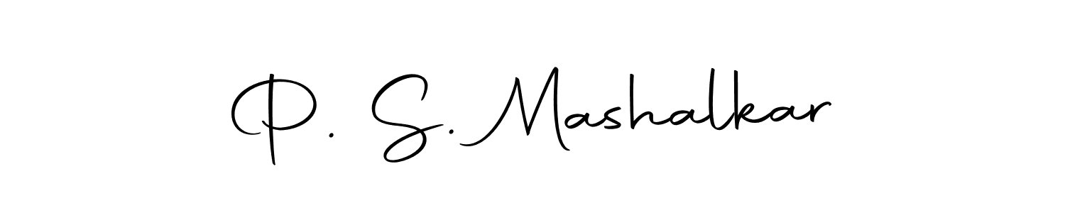 Design your own signature with our free online signature maker. With this signature software, you can create a handwritten (Autography-DOLnW) signature for name P. S. Mashalkar. P. S. Mashalkar signature style 10 images and pictures png