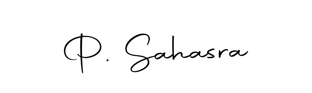Make a beautiful signature design for name P. Sahasra. With this signature (Autography-DOLnW) style, you can create a handwritten signature for free. P. Sahasra signature style 10 images and pictures png
