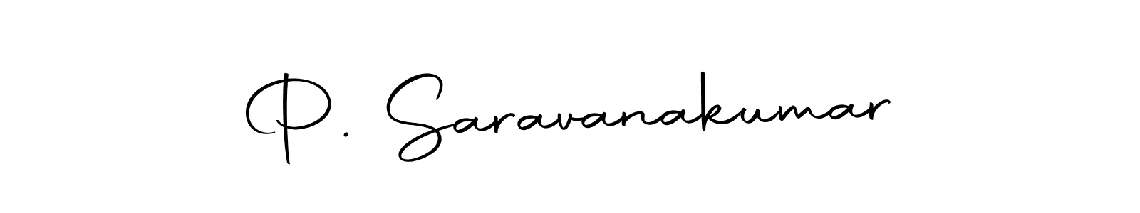 Create a beautiful signature design for name P. Saravanakumar. With this signature (Autography-DOLnW) fonts, you can make a handwritten signature for free. P. Saravanakumar signature style 10 images and pictures png