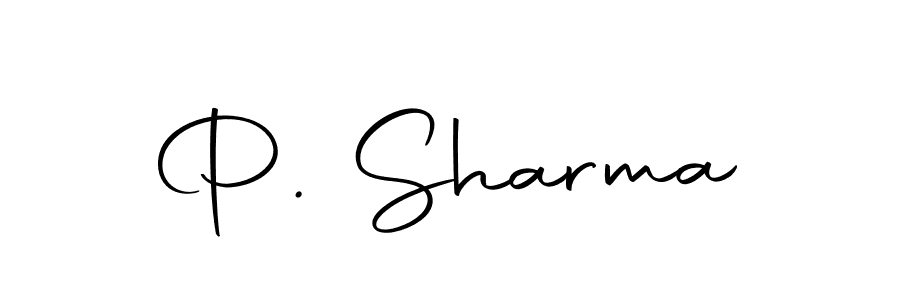 How to make P. Sharma name signature. Use Autography-DOLnW style for creating short signs online. This is the latest handwritten sign. P. Sharma signature style 10 images and pictures png