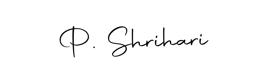 Design your own signature with our free online signature maker. With this signature software, you can create a handwritten (Autography-DOLnW) signature for name P. Shrihari. P. Shrihari signature style 10 images and pictures png