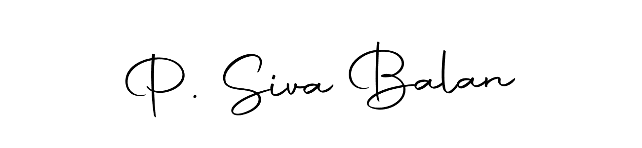 Create a beautiful signature design for name P. Siva Balan. With this signature (Autography-DOLnW) fonts, you can make a handwritten signature for free. P. Siva Balan signature style 10 images and pictures png