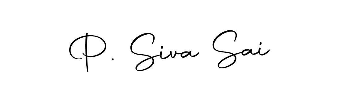 Create a beautiful signature design for name P. Siva Sai. With this signature (Autography-DOLnW) fonts, you can make a handwritten signature for free. P. Siva Sai signature style 10 images and pictures png