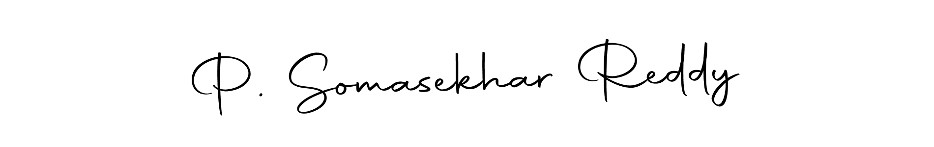 Create a beautiful signature design for name P. Somasekhar Reddy. With this signature (Autography-DOLnW) fonts, you can make a handwritten signature for free. P. Somasekhar Reddy signature style 10 images and pictures png