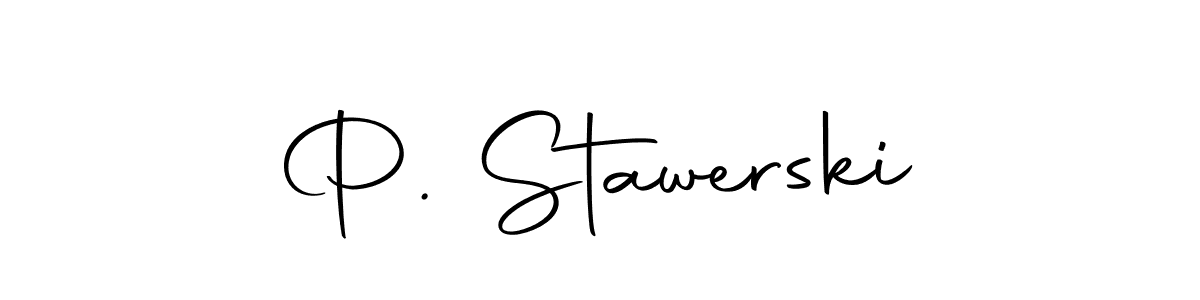 if you are searching for the best signature style for your name P. Stawerski. so please give up your signature search. here we have designed multiple signature styles  using Autography-DOLnW. P. Stawerski signature style 10 images and pictures png